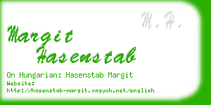 margit hasenstab business card